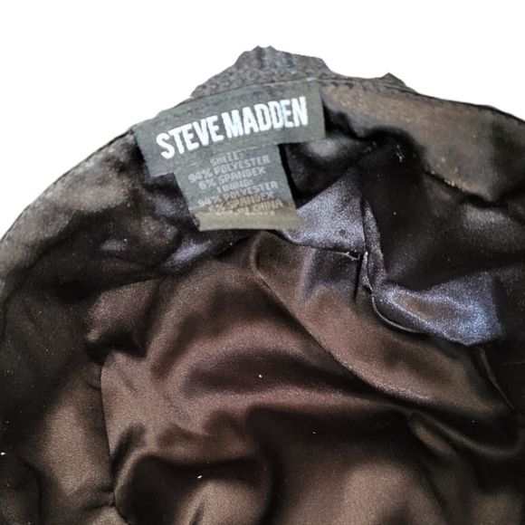 NWT Steve Maddon Black Satin Bucket Cap with Accents OS - Picture 5 of 5